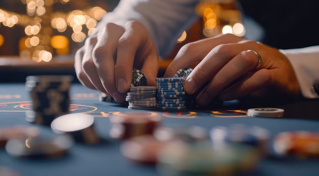 museumbola dealer in studio acknowledging chat question from a player