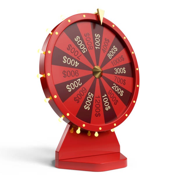 Live Game Show host at studio presenting a game wheel, streamed to mobile